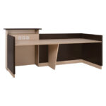 ΓΡΑΦΕΙΟ ΥΠΟΔΟΧΗΣ DALTON 240X82 WENGE ΜΠΕΖ HM2068.01 240x82x105cm - Image 3