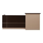 ΓΡΑΦΕΙΟ ΥΠΟΔΟΧΗΣ DALTON 240X82 WENGE ΜΠΕΖ HM2068.01 240x82x105cm - Image 4