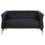 ΚΑΝΑΠΕΣ 2ΘΕΣΙΟΣ KIANA HM3122.21 ΜΕ ΜΑΥΡΟ PU 130x75x71 εκ. - Image 3