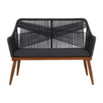 ΚΑΝΑΠΕΣ 2ΘΕΣΙΟΣ HM5550.01 ΑΛΟΥΜΙΝΙΟΥ BAMBOO LOOK ΜΕ ΣΧΟΙΝΙ ΓΚΡΙ 122x60x89Υ εκ. - Image 3