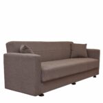 Καναπές Κρεβάτι ArteLibre AMETHYST Τριθέσιος Cappuccino 214x78x78cm-AR14210136 - Image 2