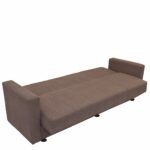 Καναπές Κρεβάτι ArteLibre AMETHYST Τριθέσιος Cappuccino 214x78x78cm-AR14210136 - Image 4