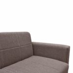 Καναπές Κρεβάτι ArteLibre AMETHYST Τριθέσιος Cappuccino 214x78x78cm-AR14210136 - Image 5