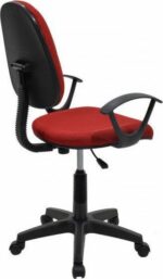 Καρέκλα Γραφείου ArteLibre ΔAΦNH Κόκκινο Ύφασμα 55x48x82-94cm-AR14230005 - Image 3