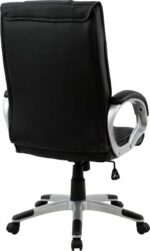 Καρέκλα Γραφείου ArteLibre ΡHNH Μαύρο PU 61.5x69x109-117cm-AR14240004 - Image 5