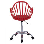ΚΑΡΕΚΛΑ ΓΡΑΦΕΙΟΥ BECKY HM8457.04 ΣΕ ΚΟΚΚΙΝΟ ΧΡΩΜΑ 57Χ57Χ96 ΕΚ - Image 6