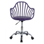 ΚΑΡΕΚΛΑ ΓΡΑΦΕΙΟΥ BECKY HM8457.06 ΣΕ ΜΩΒ ΧΡΩΜΑ 57Χ58Χ93 ΕΚ - Image 3