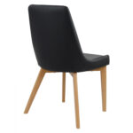 ΚΑΡΕΚΛΑ ALKMINI ΜΕ ΥΦΑΣΜΑ ΓΚΡΙ ΚΑΙ PU MAYΡΟ HM0142.01 49x55x87Υεκ. - Image 4