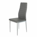 Καρέκλα ArteLibre ROSE Σκούρο Γκρι PVC 53x39x96cm-AR14320016