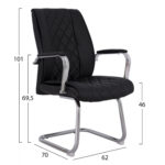 ΚΑΡΕΚΛΑ WALDEN HM1105.01 ΣΕ ΧΡΩΜΑ ΜΑΥΡΟ - Image 2