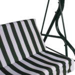 ΚΟΥΝΙΑ 3ΘΕΣΙΑ WAIOLA HM5542 ΠΡΑΣΙΝΟ ΛΕΥΚΟ ΡΙΓΕ NAPOLI 167x110x175  cm - Image 4