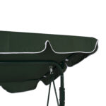 ΚΟΥΝΙΑ 3ΘΕΣΙΑ WAIOLA HM5542 ΠΡΑΣΙΝΟ ΛΕΥΚΟ ΡΙΓΕ NAPOLI 167x110x175  cm - Image 5