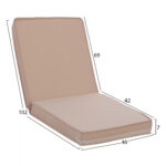 ΜΑΞΙΛΑΡΙ ΚΑΡΕΚΛΑΣ ΜΕ ΠΛΑΤΗ POLYESTER CHIOS ΜΠΕΖ HM11238.01P 110X46X6κ. - Image 2