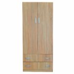 Ντουλάπα ArteLibre EΛΠINIKH Μοριοσανίδα Sonoma Δρυς 80x52x180cm-AR14200059 - Image 2