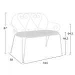 ΠΑΓΚΑΚΙ ΜΕΤΑΛΛΙΚΟ ΛΕΥΚΟ AMORE HM5014.02 - Image 2