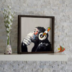 ΠΙΝΑΚΑΣ MDF FUNKY MONKEY HM7330 33x33 εκ. - Image 2