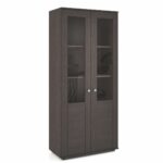 Βιτρίνα ArteLibre ΡΟΔΩΠΗ Μοριοσανίδα Wenge 80x40x180cm-AR14200078