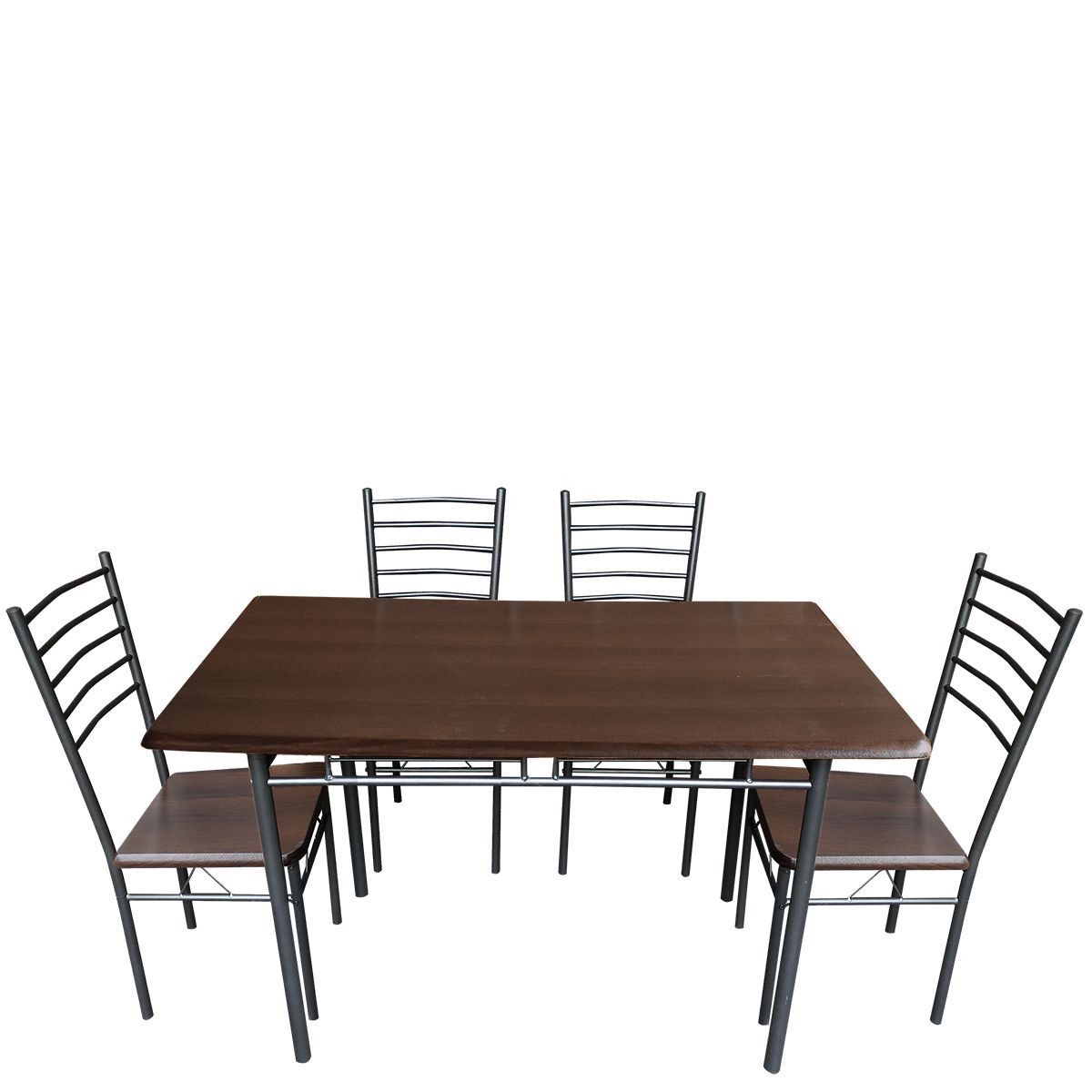 trapezi-set-4-1-alpine-aster-wenge-120x6 Τραπέζι Σετ (4+1) ArteLibre ALPINE ASTER Wenge 120x68x75cm-AR14370002 - Image 1