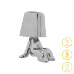 Επιτραπέζιο φωτιστικό αφής LED Radiance   επαναφορτιζόμενο ασημί Φ15x17εκ-PK009-000114