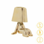 Επιτραπέζιο φωτιστικό αφής LED Radiance   επαναφορτιζόμενο χρυσό Φ15x17εκ-PK009-000115