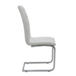 Καρέκλα Darrell   PU λευκό-βάση χρωμίου-PK029-000004 - Image 4