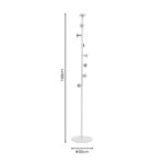 Καλόγερος Mush   λευκό μέταλλο 30x30x168εκ-PK029-000230 - Image 4