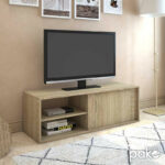 Έπιπλο τηλεόρασης ECO TV   χρώμα sonoma 120x40x38 εκ-PK043-000073 - Image 2