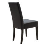 Καρέκλα Ditta   PU ανθρακί-πόδι μασίφ ξύλο wenge-PK047-000035 - Image 3