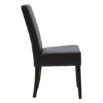 Καρέκλα Ditta   PU ανθρακί-πόδι μασίφ ξύλο wenge-PK047-000035 - Image 4