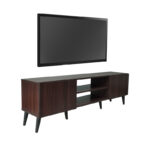 Έπιπλο τηλεόρασης Icarus   μελαμίνης καρυδί-wenge 150x32x46εκ-PK049-000077