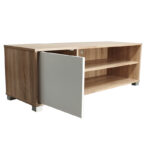 Έπιπλο τηλεόρασης Ellon   μελαμίνης sonoma-λευκό 120x40x41εκ.-PK049-000080 - Image 2