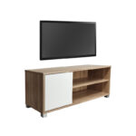 Έπιπλο τηλεόρασης Ellon   μελαμίνης sonoma-λευκό 120x40x41εκ.-PK049-000080