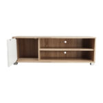 Έπιπλο τηλεόρασης Ellon   μελαμίνης sonoma-λευκό 120x40x41εκ.-PK049-000080 - Image 4