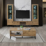 Έπιπλο τηλεόρασης Thelma   sonoma μελαμίνης 150x40x41.6εκ-PK049-000099 - Image 2