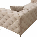 Καναπές 3θέσιος PWF-0579   τύπου Chesterfield ύφασμα εκρού 237x90x73εκ-PK071-001351 - Image 4