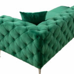 Καναπές 3θέσιος PWF-0579   τύπου Chesterfield ύφασμα πράσινο 237x90x73εκ-PK071-001352 - Image 4