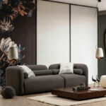 Καναπές 3θέσιος Tranquil   ύφασμα μπουκλέ γκρι 228x90x74εκ-PK071-001405 - Image 2