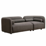 Καναπές 3θέσιος Tranquil   ύφασμα μπουκλέ γκρι 228x90x74εκ-PK071-001405