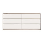 Συρταριέρα Kuanger   σε λευκή-φυσική απόχρωση 120x40x70εκ-PK072-000099