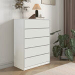 Συρταριέρα Kuanger   mdf σε λευκή απόχρωση 80x40x109εκ-PK072-000110 - Image 2