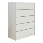 Συρταριέρα Kuanger   mdf σε λευκή απόχρωση 80x40x109εκ-PK072-000110