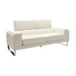 Καναπές Shea   3θέσιος PU ivory-inox 198x80x87εκ-PK074-000008