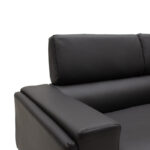 Καναπές Shea   2θέσιος pu μαύρο-inox 158x80x87εκ-PK074-000012 - Image 3