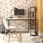 Γραφείο-ραφιέρα Ramon   φυσικό-μαύρο 122x64x120εκ-PK085-000003 - Image 3