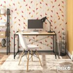 Γραφείο εργασίας Ramon   φυσικό-μαύρο 120x60,5x70εκ-PK085-000004 - Image 2
