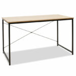 Γραφείο εργασίας Ramon   φυσικό-μαύρο 120x60,5x70εκ-PK085-000004