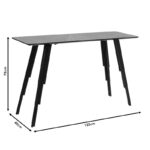 Κονσόλα Lifo   MDF ανθρακί cement-μαύρο 120x40x75εκ-PK096-000028 - Image 4