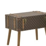 Μπαούλο σετ 2 τεμ Sarno Inart καφέ pu 60x34x45εκ-PK115-003184 - Image 2