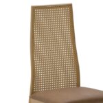 Καρέκλα Lasmipe Inart καφέ pu-rattan 40x49x96εκ-PK115-003199 - Image 2