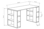 Γραφείο Colmar   χρώμα λευκό 140x60x75εκ-PK119-000837 - Image 3